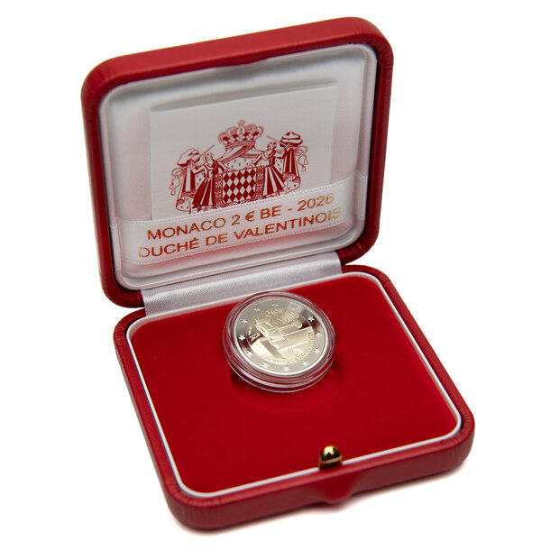2 euro monako 2026 - vojvodstvo valentinois - proof - 2 euro Monaco 2026 - Vojvodstvo Valentinois - proof-3