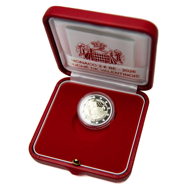 2 euro monako 2026 - vojvodstvo valentinois - proof - 2 euro Monaco 2026 - Vojvodstvo Valentinois - proof-5
