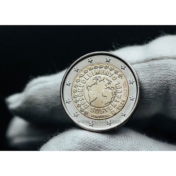 2 euro portugalsko 2025 - udržateľný rozvoj - 2 EURO Portugalsko 2025 - Udržateľný rozvoj 2 vodotlač 