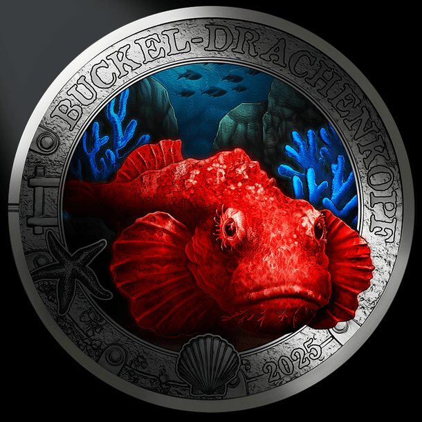 3 euro rakúsko 2025 - devil scorpionfish - 3-euro-2025-devil-scorpionfish-2