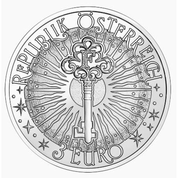 3 euro rakúsko 2026 -basilisk - 3 € Rakúsko 2026 - Basilisk 3