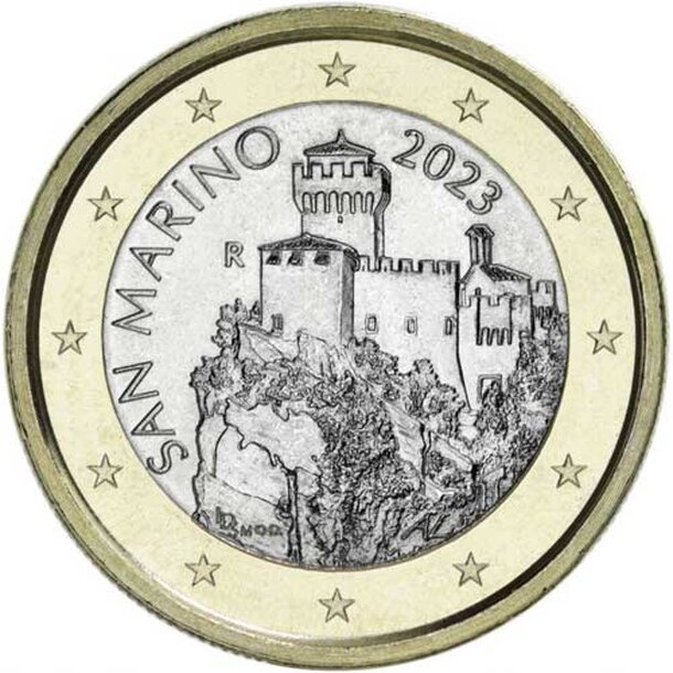 1 euro - obehová minca san maríno 2026 - san-marino-2026-1-euro-2