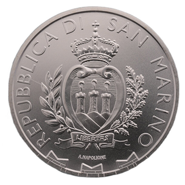 5 euro san maríno 2025 - peregrine falcon - San Maríno 2025 - Peregrine Falcon L