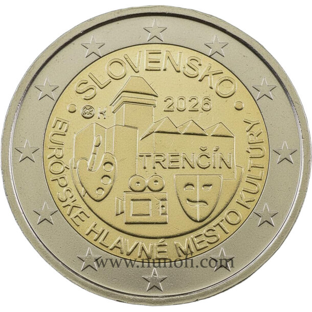 2 euro slovensko 2026 - trenčín - 2 EURO Slovensko 2026 - Trenčín