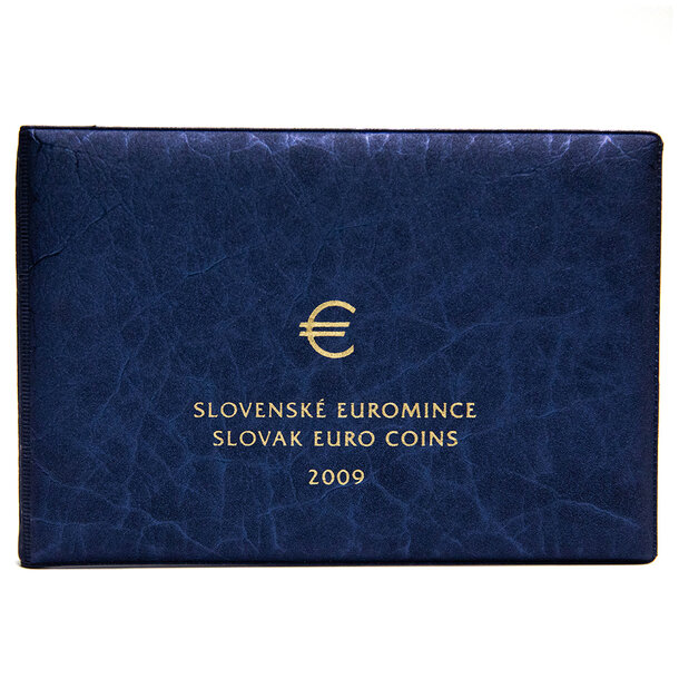 Sada obehových euro mincí proof sr 2009 - Sada Euro mincí proof SR2009 prvý súbor-5