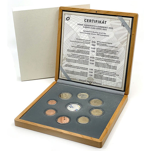 Sada obehových euro mincí sr 2022 - zoh peking - proof - sada-peking-2022-drevo-5