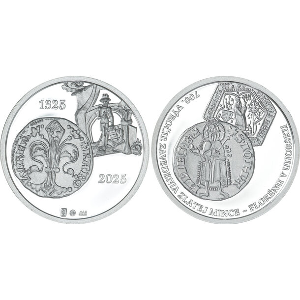 Sada obehových euro mincí sr 2025 - zavedenie florénu v uhorsku - proof - sada-minci-floren-drevo-2025-3