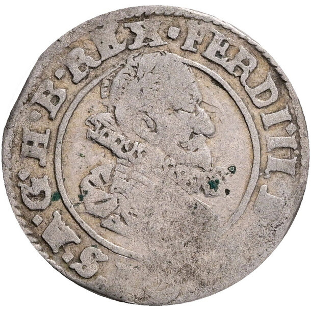 3 grajciar ferdinand ii. 1627 praha (pr) - 3 Grajciar Ferdinand II. 1627 Praha PR-2-1