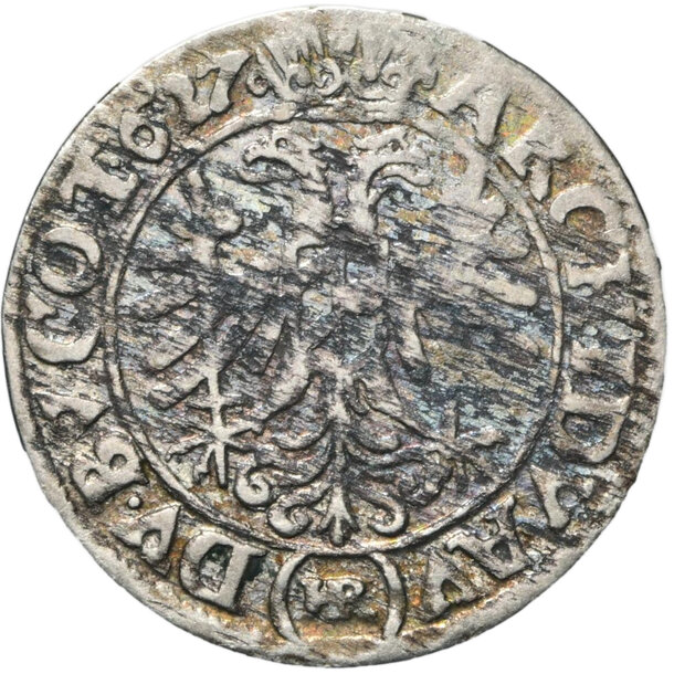 3 grajciar ferdinand ii. 1627 vratislav (vr hr) - 3 Grajciar Ferdinand II. 1627 Vratislav VR HR-4