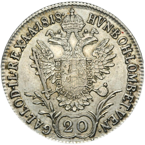 20 grajciar františek ii.1818 a - 20 Grajciar František II.1818 A-2