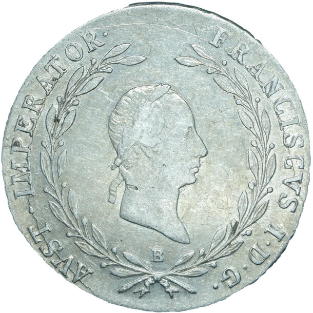 20 grajciar františek ii.1828 b - 20-kreuzer-1828-kremnica-frantisek-ii-268672555