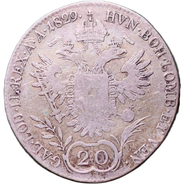 20 grajciar františek ii.1829 b - 20 Grajciar František II.1829 B-2