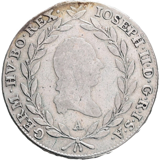 20 grajciar jozef ii.1781 a - 20 Grajciar Jozef II.1781 A-1