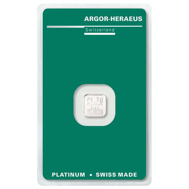 Platinová tehlička argor-heraeus 1 g - tehlicka-platinum-1