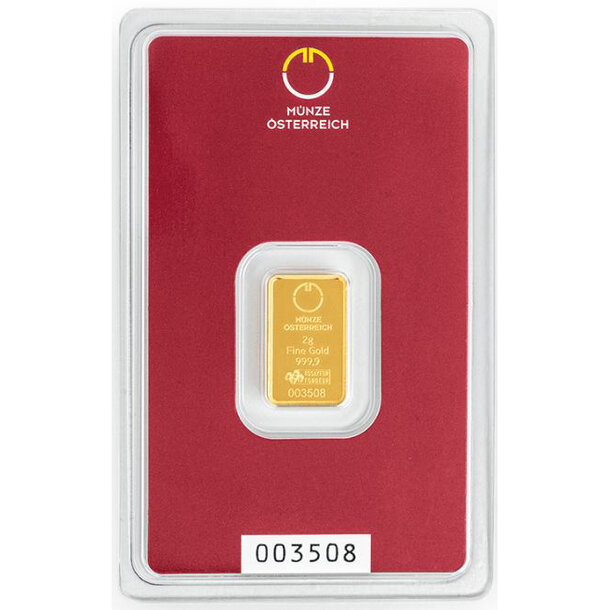 Zlatá tehlička münze österreich 2 g - Zlatá tehlička münze österreich 2 g-1