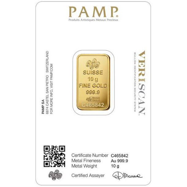 Zlatá tehlička pamp fortuna 10 g - zlata-tehlicka-pamp-10-g-2