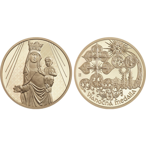 Medaila slovensko 2025 - hronského beňadiku - vianocna-medaila-2025-mosadzna-3
