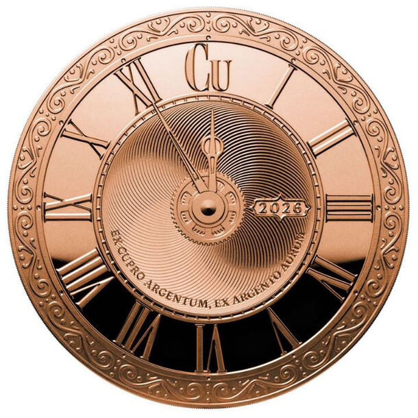 Medená medaila chronos 1 unca - Medená medaila Chronos 1 Oz (unca)