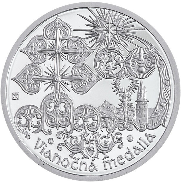 Medaila slovensko 2025 - hronského beňadiku - vianocna-medaila-2025-strieborna-2