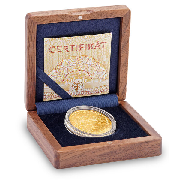Medaila slovensko 2024 - 100. výročie razby 5 haliernika 1924 - medaila-5hal_zlato-4
