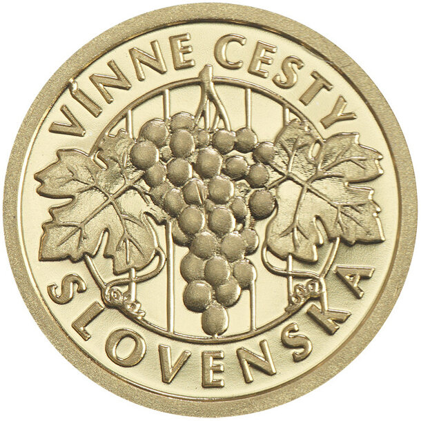 Medaila slovensko - vínna cesta - viničky - Zlatá medaila-Vínna cesta-Viničky-2