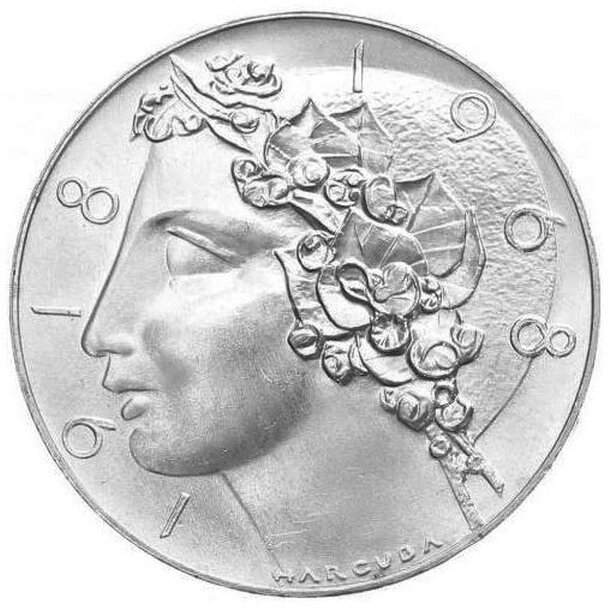 50 kčs československo 1948 - vznik čsr - 50-korun-1968-vznik-csr-1