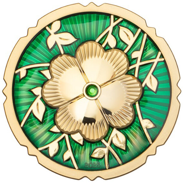 5 dollars cook islands 2025 - ďatelina štvorlístok - 5 Dollars Cook Islands 2025-Ďatelina štvorlístok-2