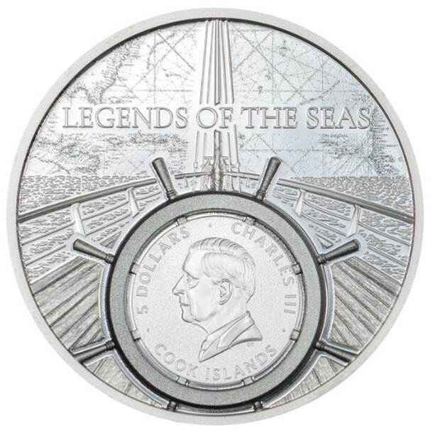 5 dollars cook islands 2026 - santa maria - proof - 5 Dollars Cook Islands 2026 Santa Maria-2