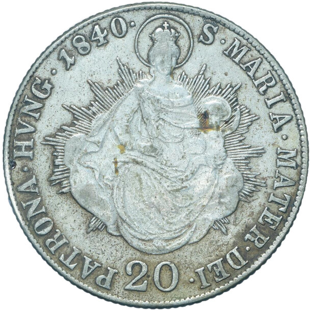 20 grajciar ferdinand v. 1840 b - 20-kreuzer-1840-b-ferdinand-v-2