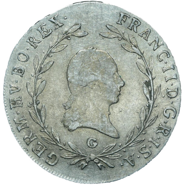 20 grajciar františek ii.1803 g - 20-kreuzer-1803-g-frantisek-ii-1