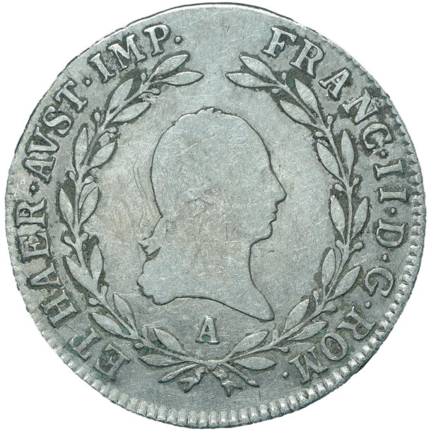 20 grajciar františek ii.1806 a - 20-kreuzer-1806-a-frantisek-ii-1