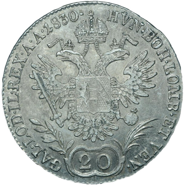 20 grajciar františek ii.1830 a - 20-kreuzer-1830-a-frantisek-ii-258583815