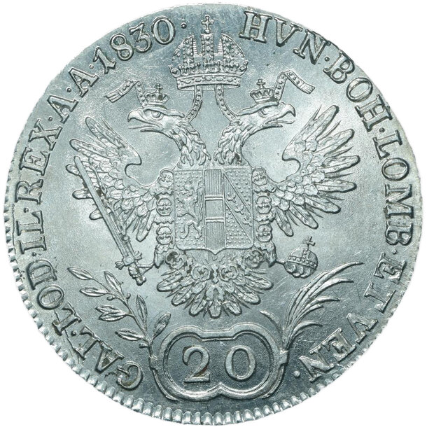 20 grajciar františek ii.1830 c - 20-kreuzer-1830-c-frantisek-ii-258361959