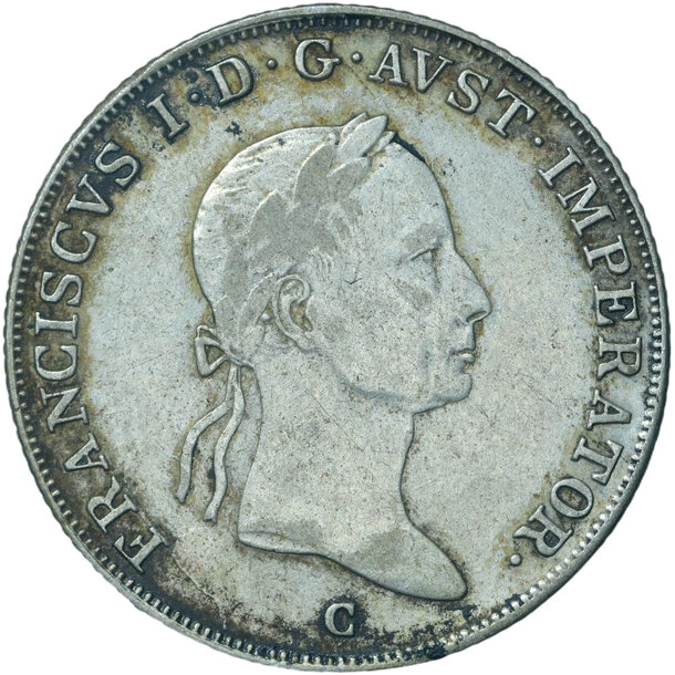 20 grajciar františek ii.1833 a - 20-kreuzer-1833-a-frantisek-i-1