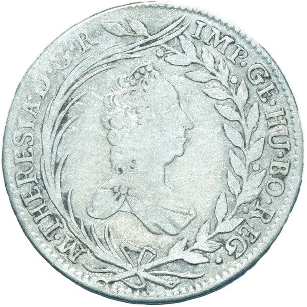 20 grajciar mária terézia 1765 - 20-kreuzer-1765-viden-marie-terezie-3