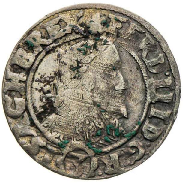 3 grajciar ferdinand iii. 1644 vratislav (vr) - 3 Grajciar Ferdinand III. 1644 Vratislav-1