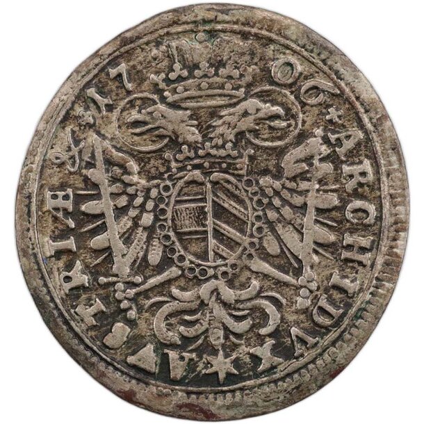 3 grajciar jozef i. 1706 mníchov (mn) - 3 Grajciar Jozef I. 1706 Mníchov MN-2