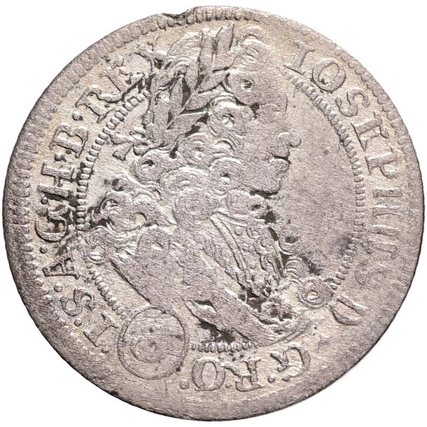3 grajciar jozef i. 1707 vratislav (br fn) - 3 Grajciar Jozef I. 1707 Vratislav BR FN-1