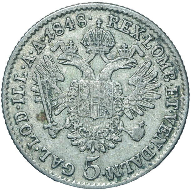 5 grajciar ferdinand v. 1848 a - 5-kreuzer-1848-a-ferdinand-v-248731305