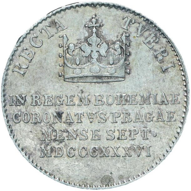 Korunovačný žetón ferdinand v.1836 - korunovacni-zeton-1836-praha-ferdinand-v-2