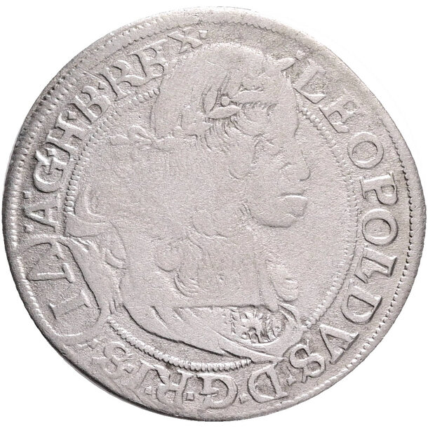Vi grajciar leopold i. 1665 viedeň (w ca) - VI Grajciar Leopold I. 1665 Viedeň W CA-1