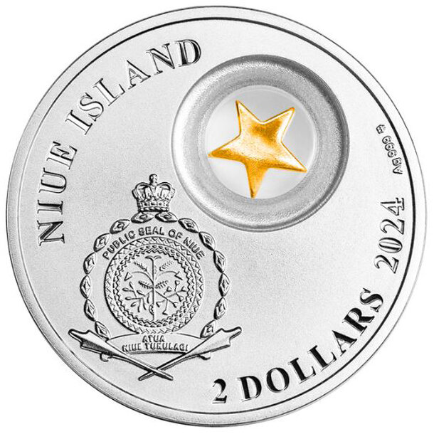 2 dollars niue 2024 - merry christmas - 2 Dollars Niue 2024-Merry Christmas-2