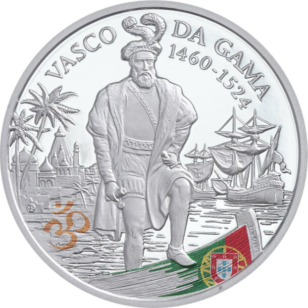 20 francs kongo 2025 - vasco da gama - 20-francs-vasco-da-gama-striebro-1-oz-