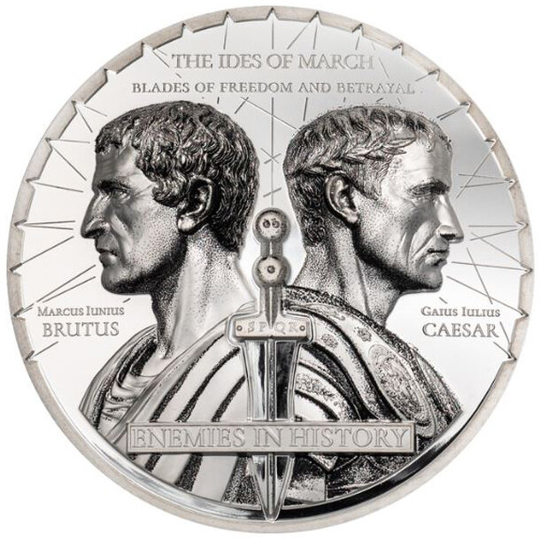 1000 togrog mongolsko 2025 - brutus vs. caesar - proof - 1000-Togrog-Mongolsko-2025-Brutus-1