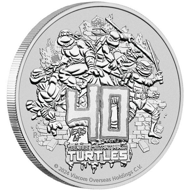1 dollar tuvalu 2024 - ninja turtles - 1 Dollar Tuvalu 2024 - Ninja Turtles-1