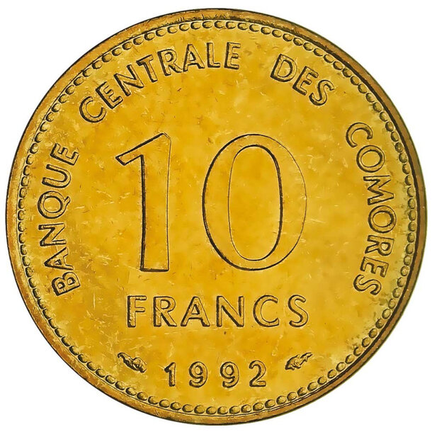 10 francs komory 1992 - 10-francs-comores-1992-2
