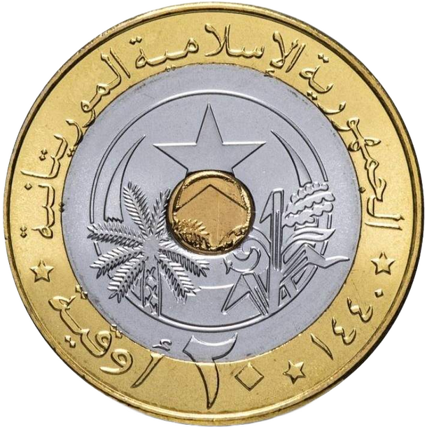 20 ouguiya mauritánia 2018 - 20 Ouguiya Mauritánia 2018-2