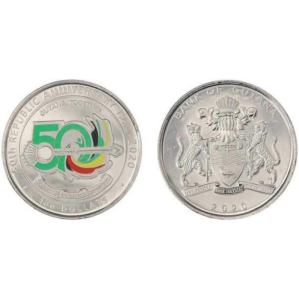 Set mincí guyana 2020-2021 - Set-mincí-Guyana-2ks-2020-2