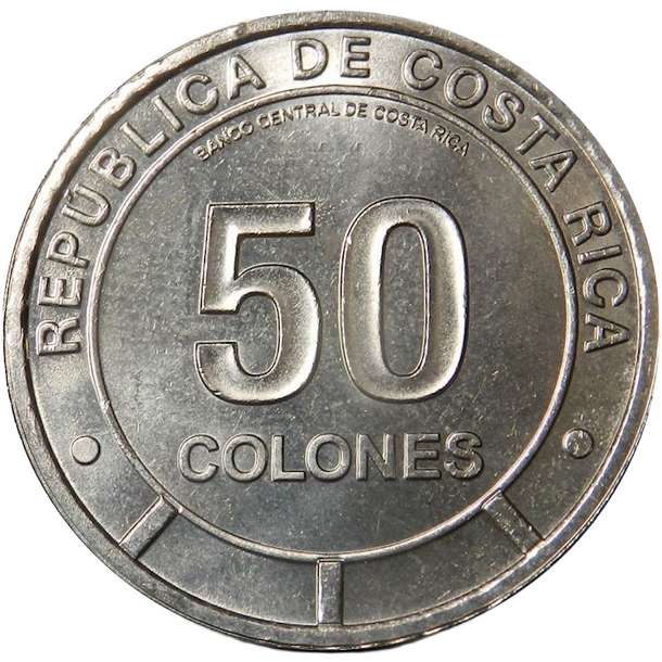 50 colones kostarika 2023 - rosnička červenooká - 50 Colones Kostarika 2023 - Rosnička červenooká-2