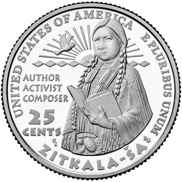 25 cent usa 2024 - zitkala-ša - Zitkala-ša